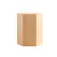 Table de bout hexagonale Nature Wood Grain