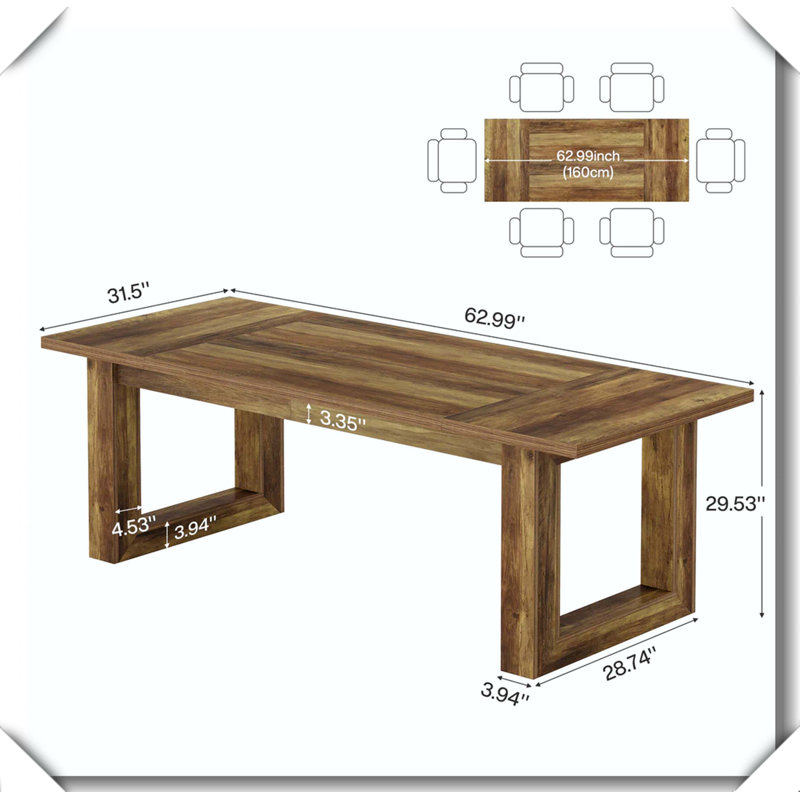 Bureau fonctionnel multi-usage, Brun
