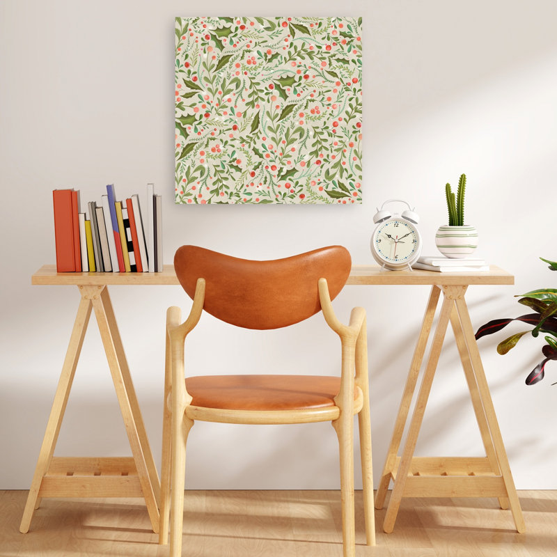 Festive Holly Berry, 48" H x 48" W
