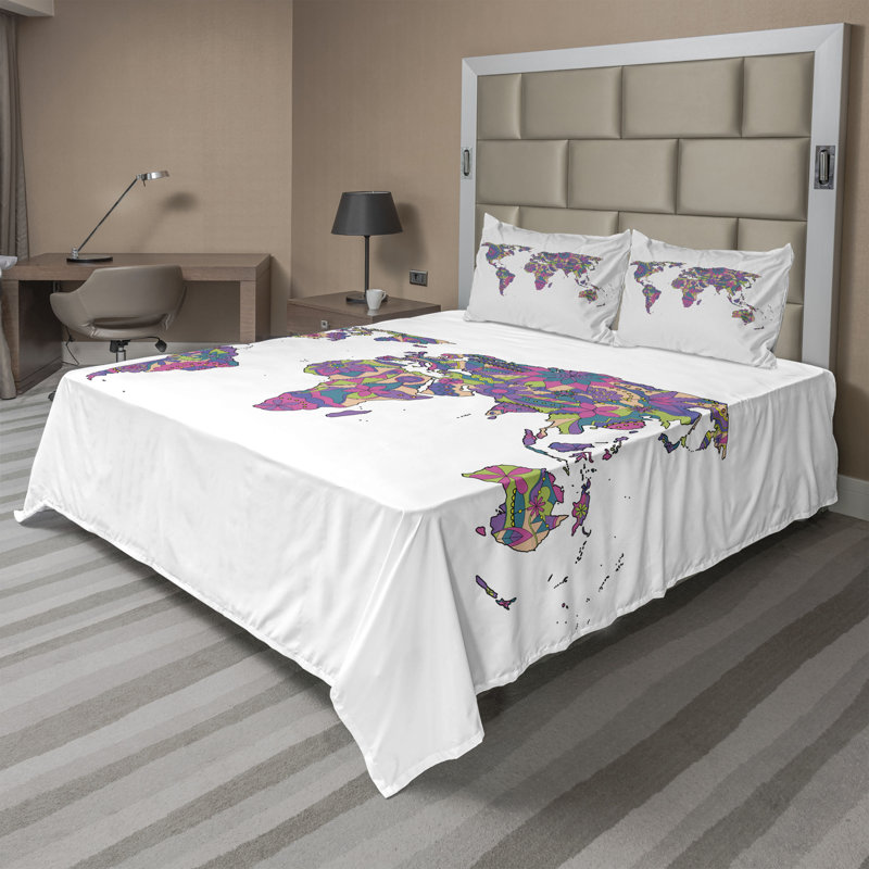 Microfiber Sheet Set, Full Sheet Set + Fitted Sheet + 2 Pillowcases