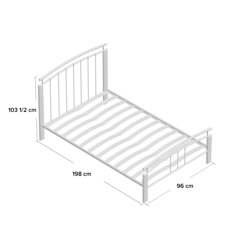 Rylstone Upholstered Bed, Single (3')