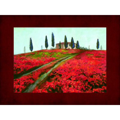 «Tuscan Poppies», reproduction sur toile tendue