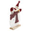 Décoration de Noël 12 "bonhomme de neige lustré avec foulard rouge et mitaines 12"