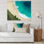 Vue aérienne de la plage tropicale VI - reproduction sur toile-67389850-67389861