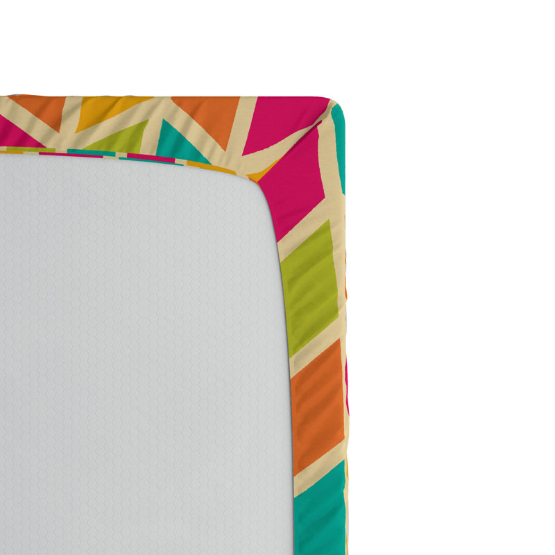 Drap-housse géométrique en microfibre, Drap-housse grand
