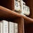 Light luxury black walnut bookcase