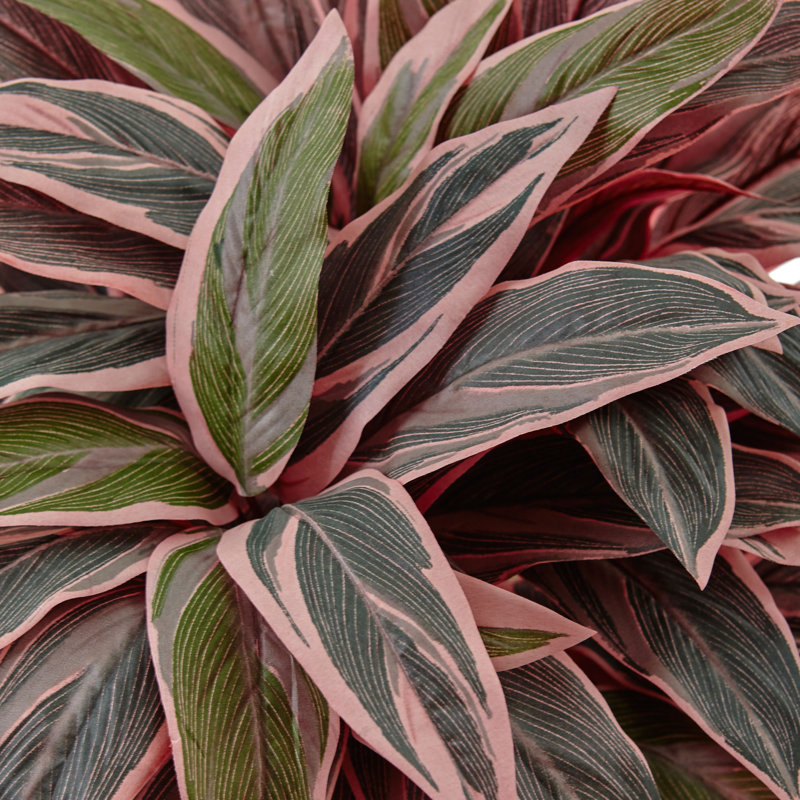 Plante de bureau en pot de fleurs artificielle caladium