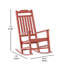 Chaise berçante en faux bois toutes saisons Cyress - Meubles de patio et de jardin-374566363