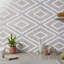 Juno 1" Diamond Hexagon Polished Marble Mosaic-452431198