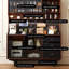 Buffet en bois massif noir