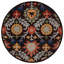 Tapis floral en laine et coton Soojin-258235961