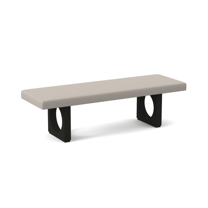 Void Upholstered Bench, Espresso, Edworth Ocean
