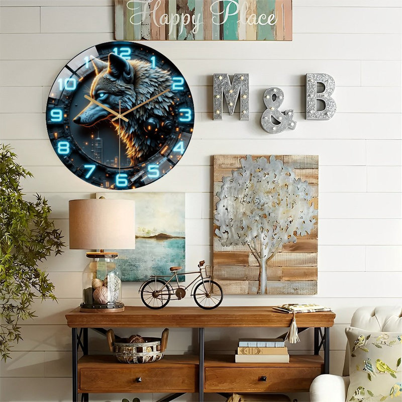 Horloge murale numérique WolfThema