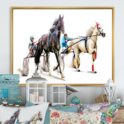 " Horse Race Competition Derby Trotter "