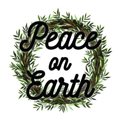 " Peace On Earth Wreath "