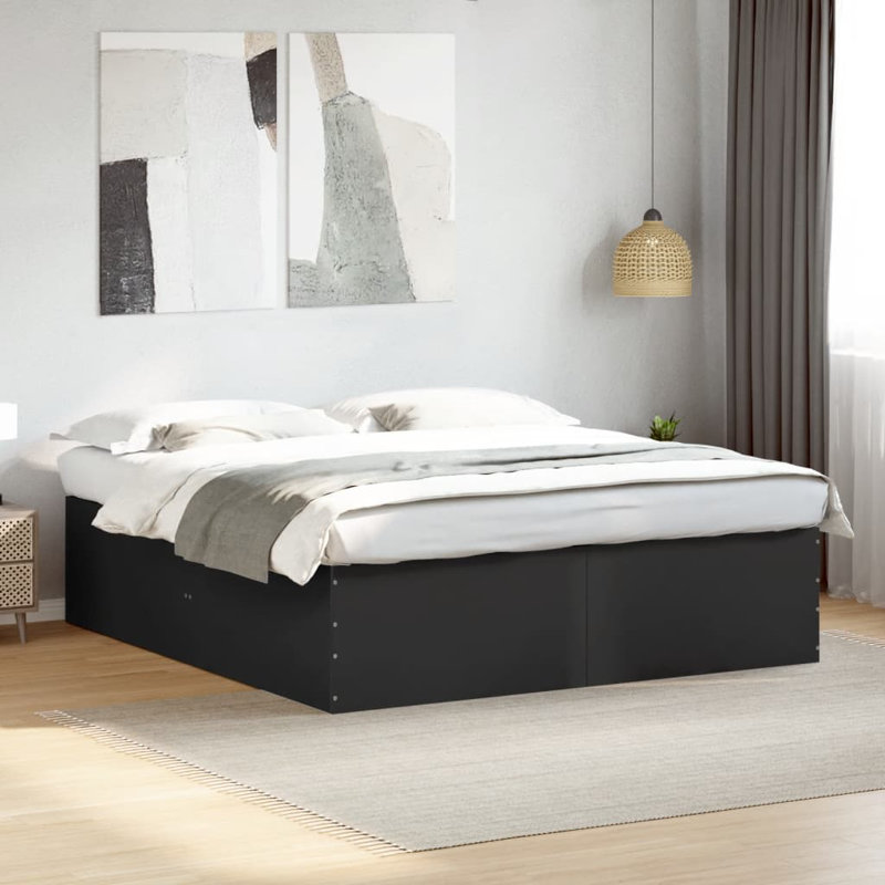 Pautauros Bed Frame, Small Single (75 x 190 cm), Black