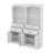 Bathroom Storage Cabinet With Four Doors Drawers Adjustable Shelf And Six Open Shelves