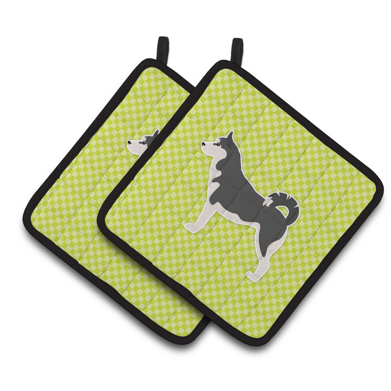Cuisinier poignée damier de husky east urban home sibérie, Vert