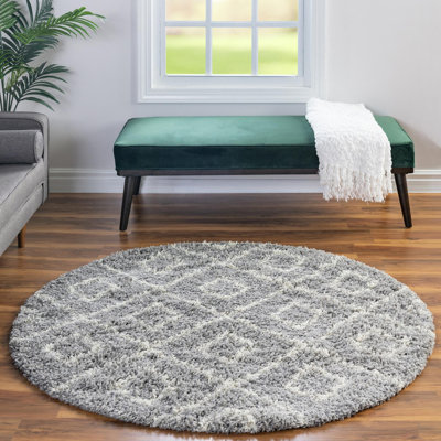 Tapis à poils longs gris Foundry Select