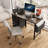 Modern 47-Inch Writing Desk with Built-in Power Strip - Study Table with 3 Drawers & Storage Pocket-67047522