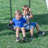 Backyard Discovery Whispering Point Light Gray Cedar Wood Swing Set with Wave Slide, Clubhouse, Crow's Nest, and Play Kitchen