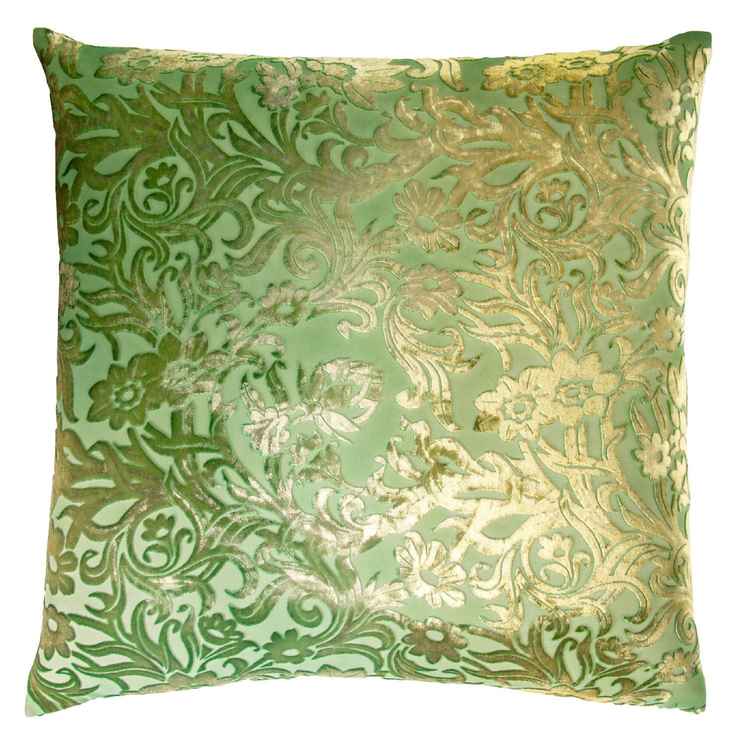 Ombre Silver Decorative Pillow by Kevin O'Brien