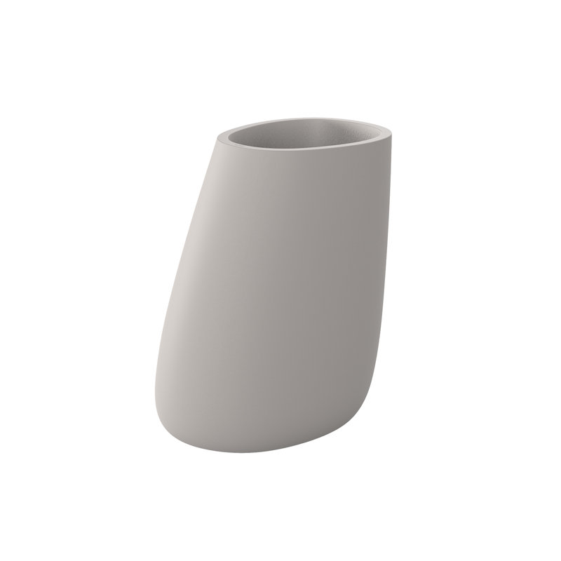 Stone Resin Pot Planter, Taupe, 39.25" H x 33.75" W x 25.75" D