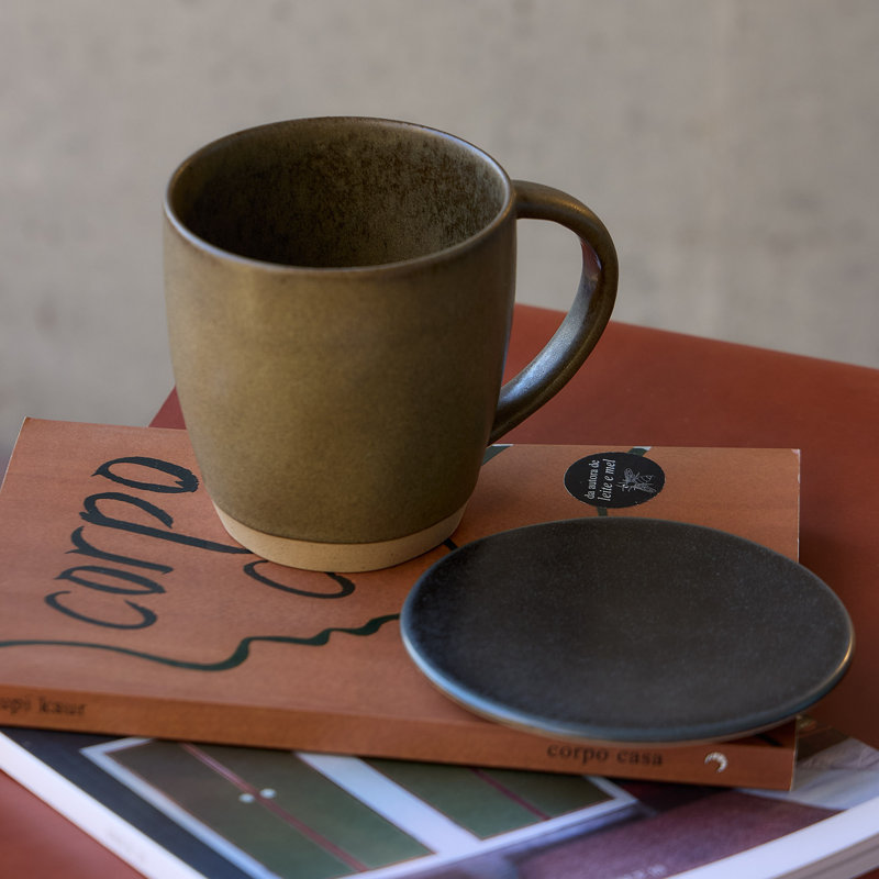 Arenito Handmade Ceramic Coffee Mug, Pink