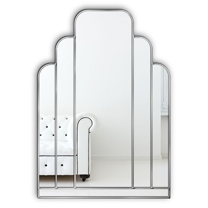 Silvia Flat Wall Mirror, Silver