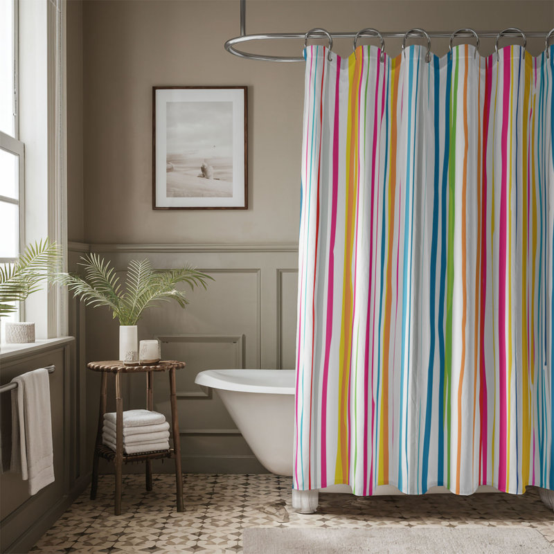 Rideau de douche Spectrum Tie - Premium 78, H 74 po x l 71 po