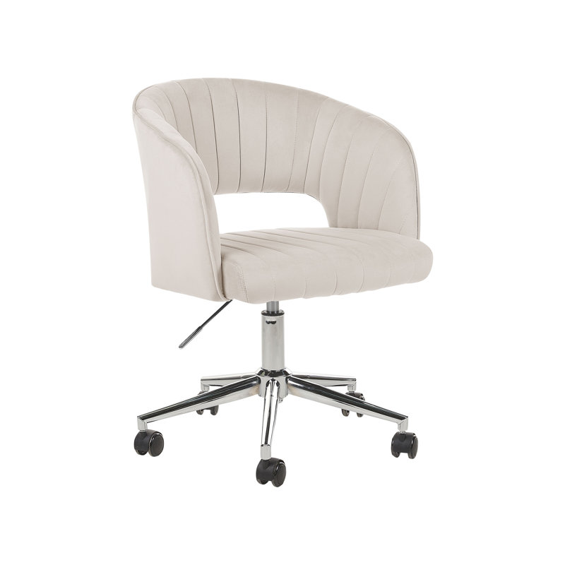 Greger Velvet Conference Chair, Beige