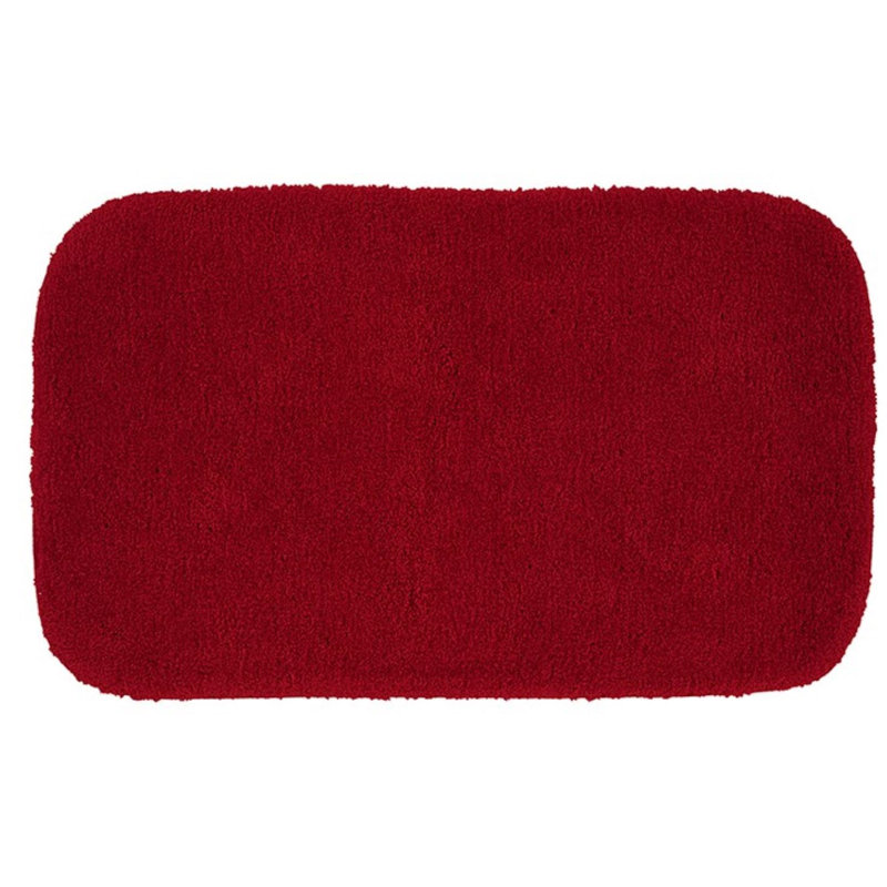 Billy-Dean Nylon Bath Rug with Non-Slip Backing, 24" W x 40" L, Chili Pepper Red