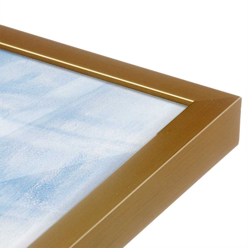 «Morning Glory On Linen» par Carol Rowan, reproduction d'art sur toile, H 48 po x l 36 po, Doré