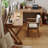 Light brown L-Shaped Solid Wood Writing desk-11763108-11763114