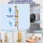 Rainfall Symphony 12inch Dual Showerhead Temperature Display Shower System with 2 in 1 Slider Bar Shower Handheld-106263953