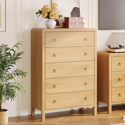 White 3 Drawer Dresser, Modern Closet Dressers Chest of Drawers, Wood Storage Dresser Chest of Drawers Clothes Organizer for Bedroom Living Room Hallw