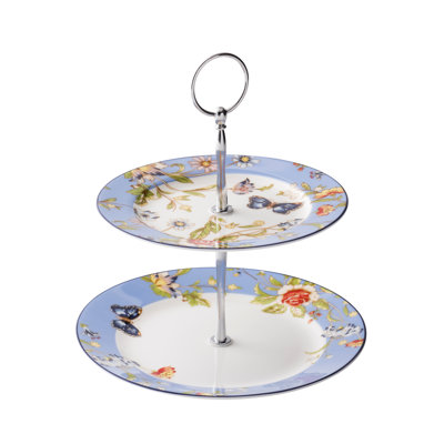 Cottage Garden Bone China Tiered Stand