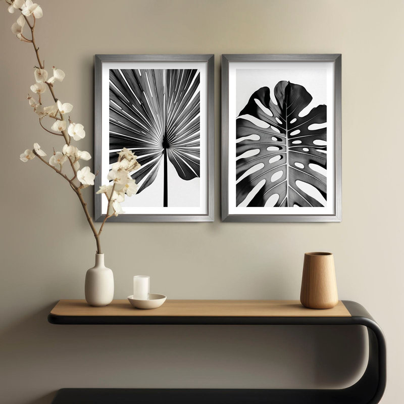 Elegant Decorative Framed MDF Paintings (2 Pieces), 15.0 x 20.9 Inches | 100% MDF (Thickness: 0.1 Inches) with 100% Wooden Frames (Thickness: 0.8 Inches) | Perfect for Living Room, Bedroom & Office Décor, Stylish and Eye-Catching