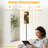  68.5" Standing Floor Lamp Seamless garden flowers peonies bird butterflies Luxury for creating Dimmable Metal Pole Lamp with Linen Lampshade LED Bulb Included