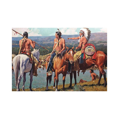 «Tribal Wealth» par David Mann - peinture sur toile tendue