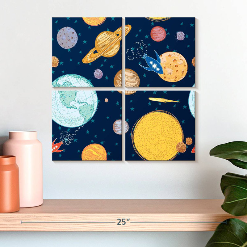 Oberle Space Journey Pattern, 18" H x 18" W