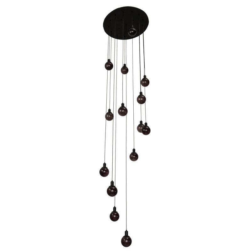 Luminaire suspendu en cascade 34 l 14 po Bola