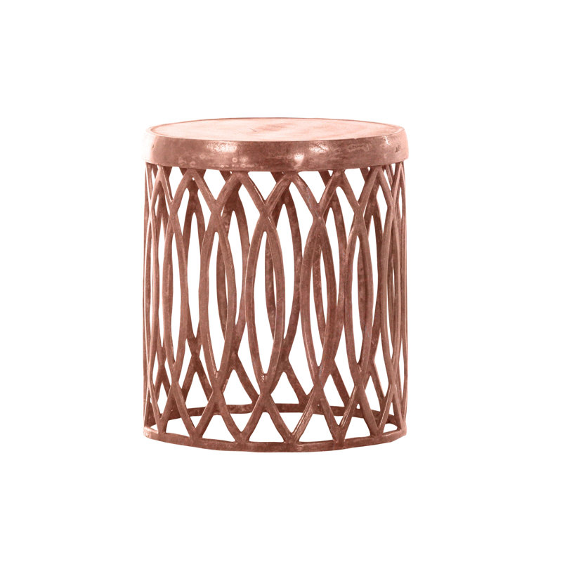 Alfred End Table, Copper coloured, 54cm H x 46cm W x 46cm D