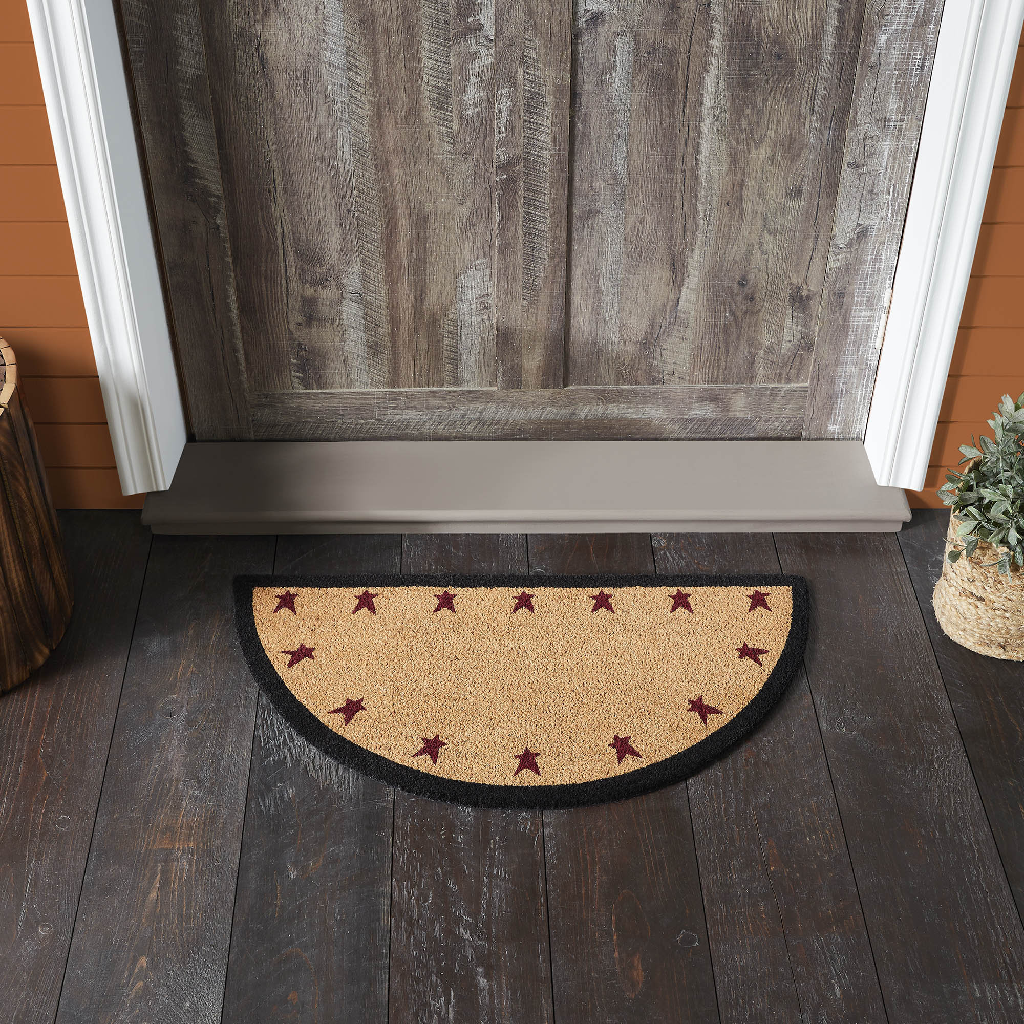VHC Brands Connell Coir Rug Half Circle 16.5x33 | Wayfair