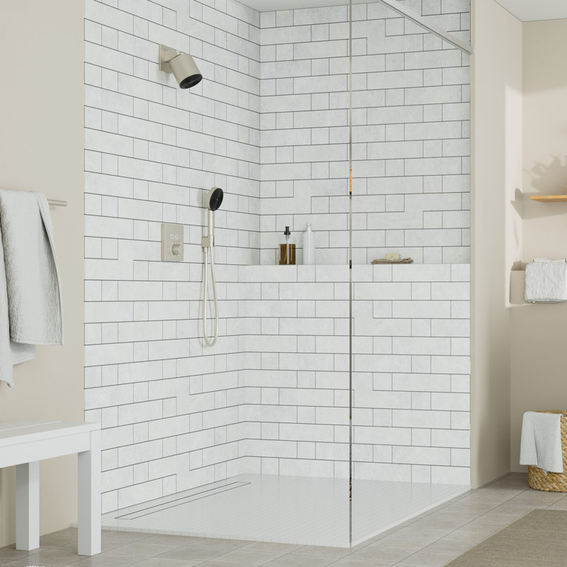 hansgrohe Pulsify S Handshower Set 105 3-Jet, 2.5 GPM, Brushed Nickel