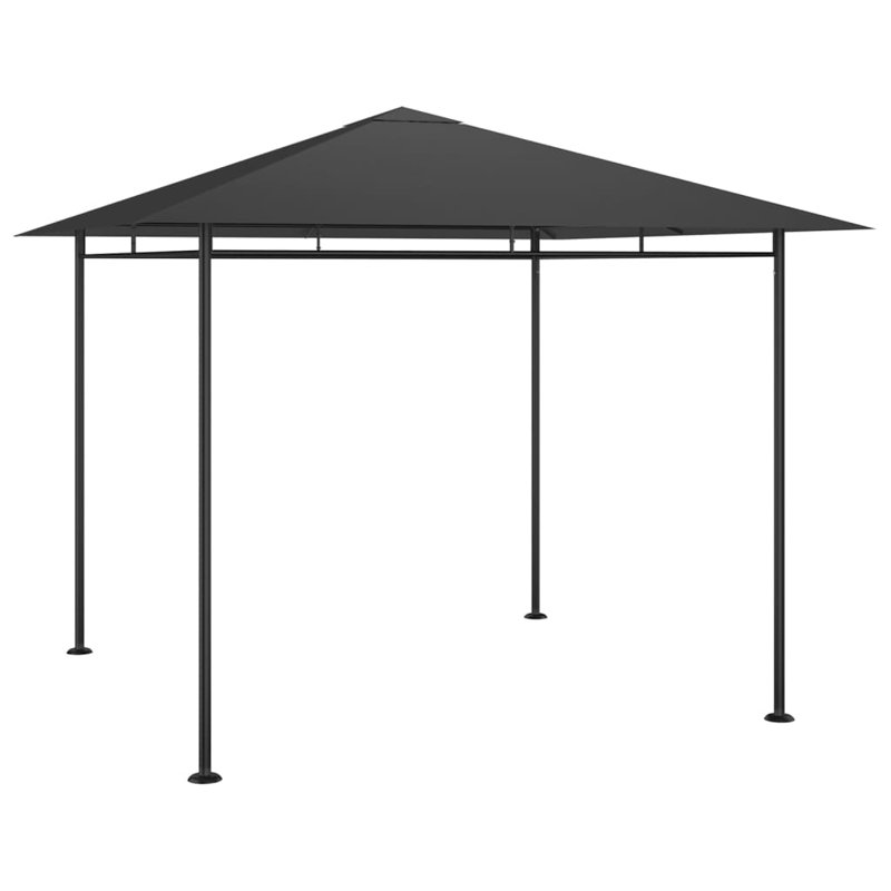 Thermalito 3 x 3m Steel Patio Gazebo, Anthracite