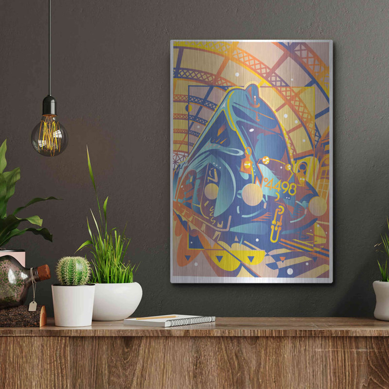 " Train In Station " by David Chestnutt, 16" H x 12" W