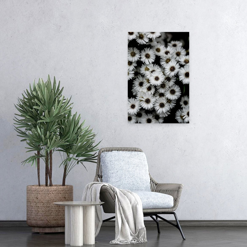 Art contemporain abstrait marguerite contemporaine, H 24 po x l 16 po