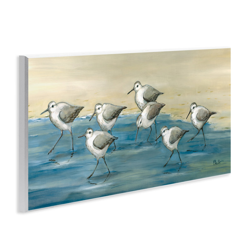 «Sandpiper Bird Flock Beach» par Paul Brent