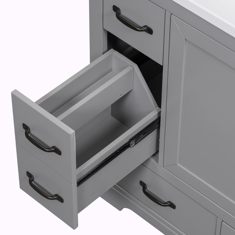 Bases de meuble-lavabo 36 po seulement, Gris